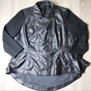 Lane Bryant vegan leather jacket